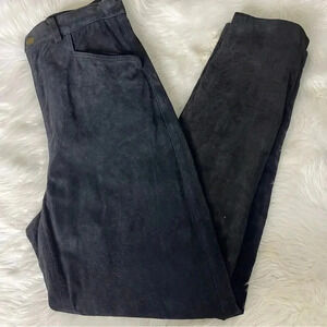 First Issue Vintage High Rise Suede Leather Pants Size 8